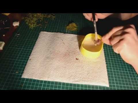 Видео: Как сделать кусты для диорамы из доступных материалов. Making shrub