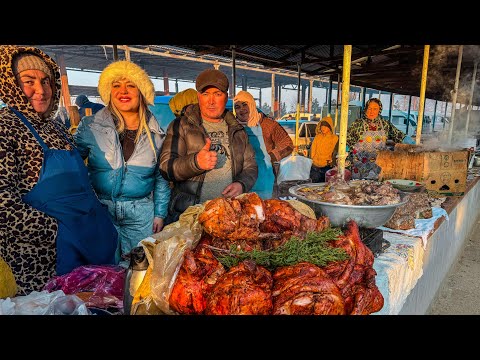 Видео: УЗБЕКИСТАН! Зимний КИШЛАЧНЫЙ БАЗАР! Почему нет людей?! Цена на МЯСО! Шашлык, ПЛОВ! Яхны! Много РЫБЫ