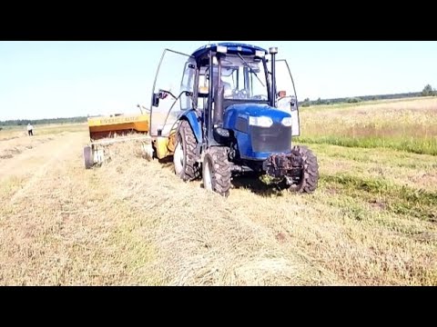 Видео: Тюкуємо сіно Трактором ДТЗ5404К, Возимо Тракторами ДТЗ5244НРХ, Т-25