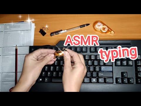 Видео: ASMR keyboard sounds / АСМР звуки клавиатуры / ем конфетку / typing / candy / whisper / шепот