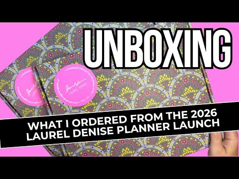 Видео: Распаковка | Что я заказала на презентации планировщика Laurel Denise 2026 года