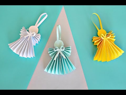 Видео: Ангелочки из бумаги-DIY. Angel made of paper-DIY. Angel de papel-DIY