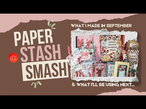 Видео: Что я сделала в сентябре 🐿️ и что буду использовать в дальнейшем! | Коллаборация Paper Stash Smas...