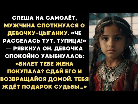 Видео: Спеша на самолёт, мужчина споткнулся о девочку-цыганку. _Че расселась тут, тупица!_ - рявкнул он