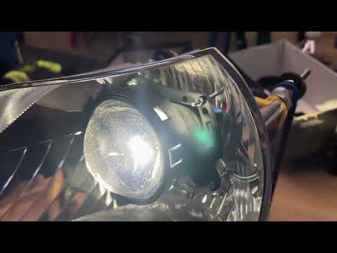 Видео: KIA Rio 3 установка светодиодных линз Technik Division 3" 4300K