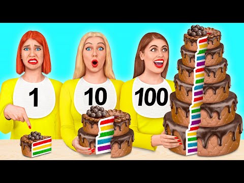 Видео: 100 Слоев Еды Челлендж | Потрясающие Кухонные Лайфхаки от Friendly DO