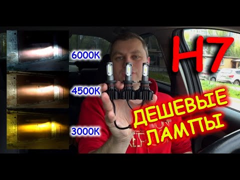 Видео: ДЕШЕВЫЕ LED лампы Н7 // ТРИ РАЗНЫХ ЦВЕТА // ДЕШЕВО НЕ ВСЕГДА КРУТО...