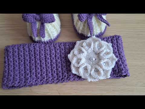 Видео: Повязка на голову крючком для девочки