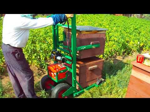 Видео: Подъемник ульевой.  Установка пчелоудалителя. lift hive. Bee remover "Quebec"