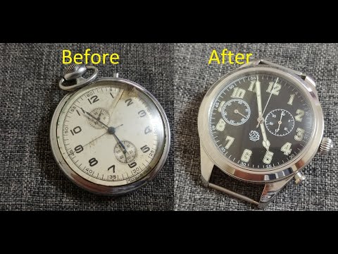 Видео: Restoration watch MOLNIJA 3601 CHRONOGRAPH ch2z  repair Watchmaking ремонт часов Молния хронограф