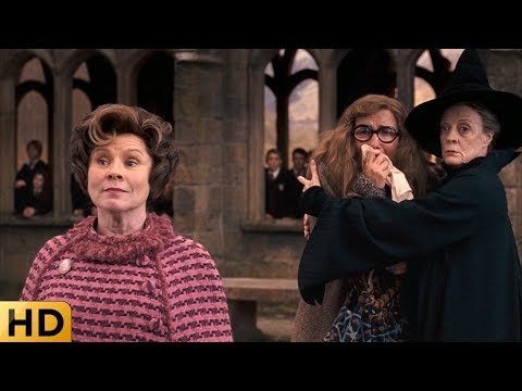 Видео: Амбридж выгоняет профессора Трелони. Гарри Поттер и Орден Феникса.