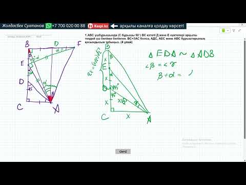 Видео: Геометриядан Өсер олимпиадасын талдау!