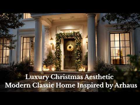 Видео: 🎄Роскошная рождественская эстетика | Современный классический дом, вдохновлённый Arhaus
