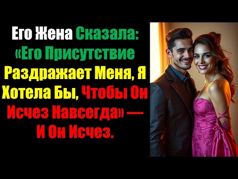 Видео: Его Жена Сказала: Его Присутствие Раздражает Меня, Я Хотела Бы, Чтобы Он Исчез Навсегда» И Он Исчез.