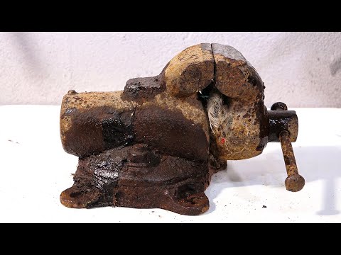 Видео: Реставрационные тиски - сломаны пополам - ВОССТАНОВЛЕНИЕ И РЕМОНТ