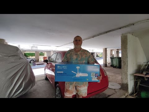 Видео: Купил потолочный вентилятор | Установка