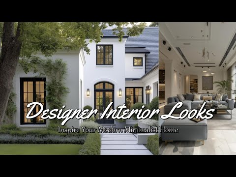 Видео: Дизайнерские идеи для вашего современного минималистичного дома — неземная элегантность