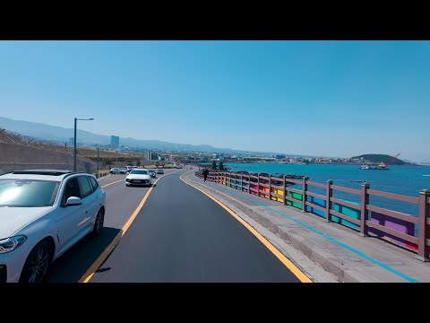Видео: Coastal Drive в Южной Корее — виртуальное путешествие по острову Чеджудо в разрешении 4K