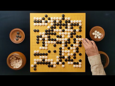Видео: Mi Yuting (белые) vs Shin Jin-seo (черные) «Переломный момент» — партия в го, ASMR