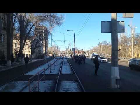 Видео: Второй Маршрут, трамвай Татра Т6В5 и нормальная зима. От Детского Центра до 36 школы за 15 минут