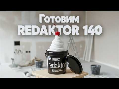 Видео: Простая реставрация стен с REDAKTOR 140. Пластичный, плотный материал. Готовность к покраске за час!