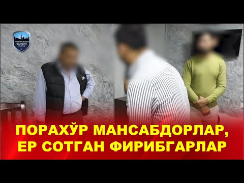 Видео: Порахўр мансабдорлар, шифокор ва ер сотган фирибгарлар, нарбаронлар галаси қўлга олинди