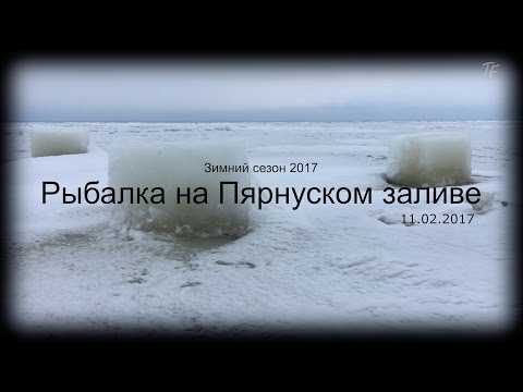 Видео: Зимняя рыбалка на Пярнуском заливе (Parnu) 11.02.2017