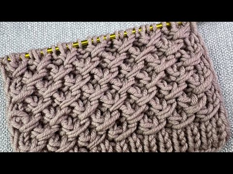 Видео: Чем ПРОЩЕ, тем КРАСИВЕЕ! Я В ВОСТОРГЕ! Узор СПИЦАМИ для начинающих