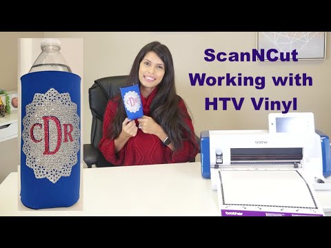 Видео: ScanNCut работает с HTV-винилом: Allbrands после работы