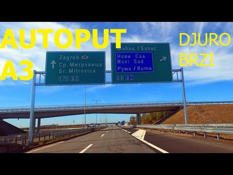 Видео: Дорога Крнешевци (Шимановцы) - Шид, Срем, Сербия, трасса А3, октябрь 2023 г.