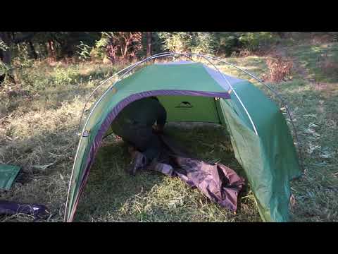 Видео: Naturehike Cloud Peak 2 - установка палатки в одиночку