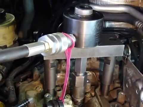 Видео: Съём пьезо форсунок гидросъёмником PICHLER,  05.03.2015г