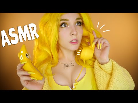 Видео: АСМР 💛 ЖЕЛТЫЕ ТРИГГЕРЫ ДЛЯ 99,9% МУРАШЕК и СНА 🍋🍌 ASMR Yellow Triggers for sleep and tingles