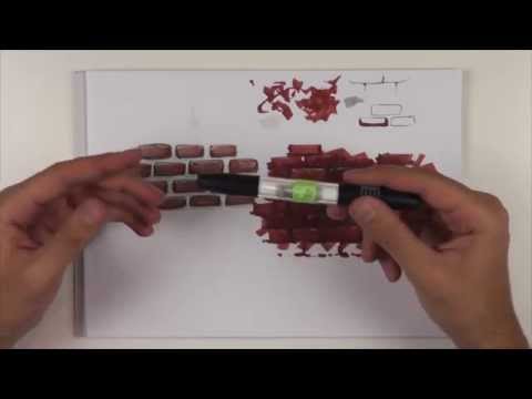 Видео: Скетч текстуры кирпича маркерами.vol 3. Видео урок о том, как рисовать текстуру кирпича маркерами.