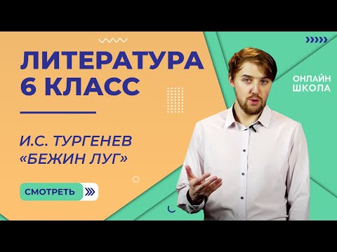 Видео: И.С. Тургенев «Бежин луг». Видеоурок 8. Литература 6 класс