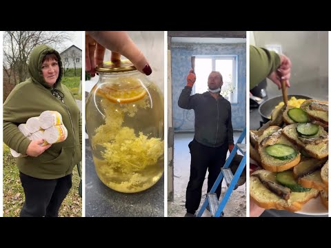 Видео: НАЙБЛИЖЧІ 50 РОКІВ РЕМОНТІВ НЕ БУДЕ☝️МАЛА БАБА КУРКУ😅КОМПОТ ВІД КУМИ🍋Родина Герус 12/11/25 Частина 2