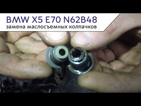 Видео: ЗАМЕНА МАСЛОСЪЕМНЫХ КОЛПАЧКОВ BMW X5 E70 N63B44