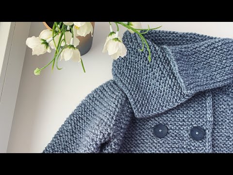 Видео: Детский кардиган. Видео описание. Часть 2
