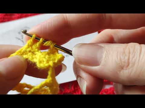 Видео: Узор гачком  ромби на дорозі 