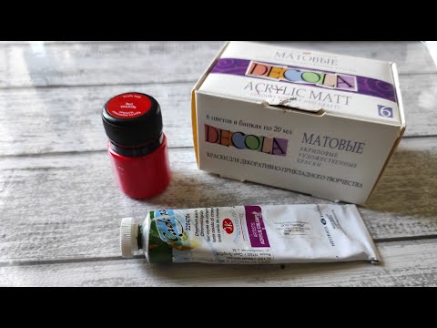 Видео: Холодный фарфор и окраска акриловыми красками/cold porcelain and acrylic paints