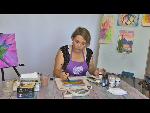 Видео: "Игры узоров" - роспись шопперов. Часть 2 (Бийское телевидение)