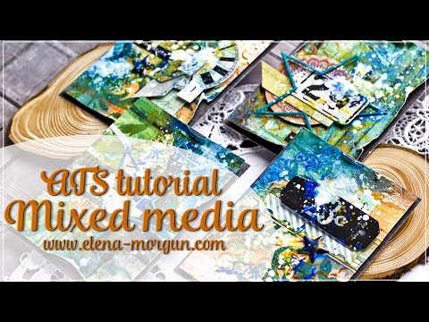 Видео: ColourArte | Мастер-класс по созданию микс-медийных карточек АТС