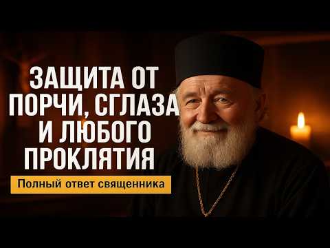Видео: ЗАЩИТА ОТ ПОРЧИ, СГЛАЗА И ЛЮБОГО ПРОКЛЯТИЯ Полный ответ священника