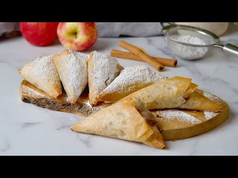 Видео: Вкусные яблочные пироги с фило готовы всего за 30 минут