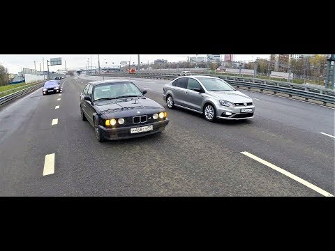 Видео: Polo GT (  Stage 1 ) vs BMW E34 525 сток !