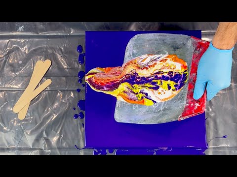 Видео: ПУРПУРНАЯ СТРАСТЬ~Перевод на блуждающее кольцо~Активатор клеток~Акриловая заливка~349