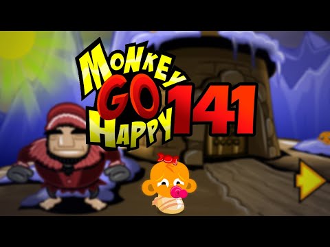 Видео: Игра "Счастливая Обезьянка 141" (Monkey GO Happy 141) - прохождение