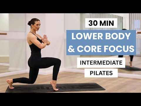 Видео: 30 МИН. ПИЛАТЕС | Упор на нижнюю часть тела и корпус | Средний уровень