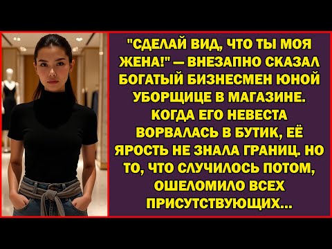 Видео: Уборщица чистила пол, когда мужчина тихо сказал: Будь моей женой! Но сняв фартук, она удивила всех.