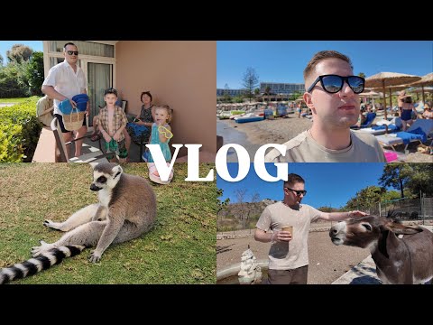 Видео: VLOG || Лемуры залезли нам на головы | Осёл чуть не съел камеру | Греция, Родос | часть 2